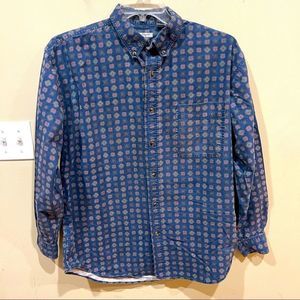 Vintage BUGLE BOY Denim Buttom Down Top Large